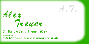 alex treuer business card